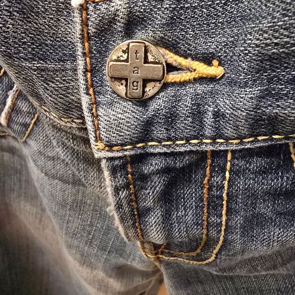 ❤️RARE TAG Denim Blue Jeans 29x32 - Picture 3 of 9
